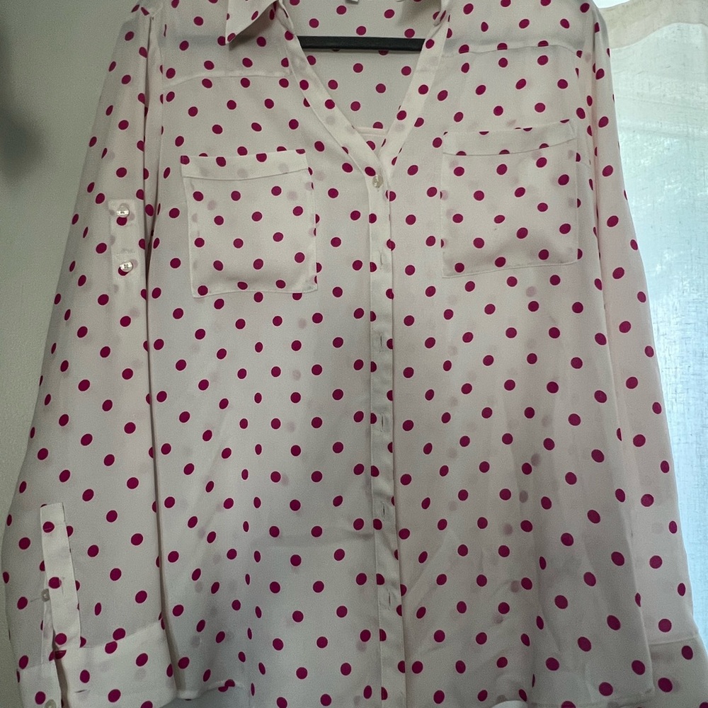 Express Polka Dot Portofino Shirt